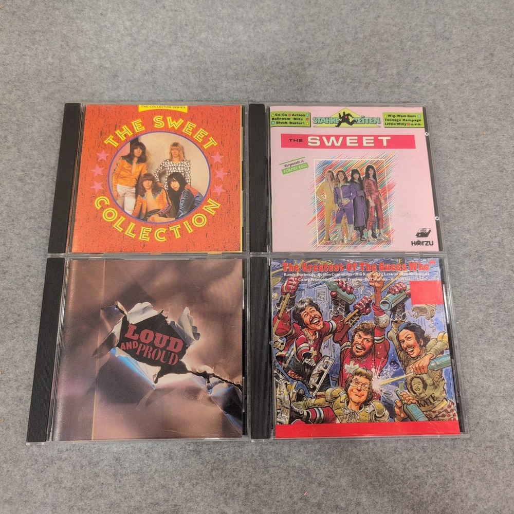 Glam Rock Classics CD Lot The Sweet The Guess Who Loud and Proud 4 Disc Set